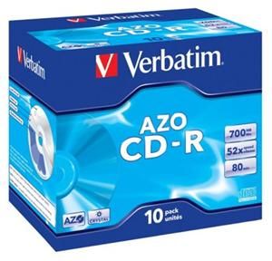 VERBATIM CD-R AZO 700MB, 52x, jewel case 1 ks / 43326
