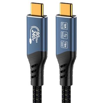 PremiumCord USB4™ Version2.0 80Gbps 16K@60Hz 240W Thunderbolt 3 a 4 kabel 1m / ku4ca10